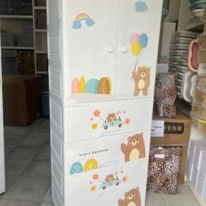 Armoire/ Tiroirs de rangement en plastique pour enfants - MODELE BEAR'S WARDROBE - DAKAR