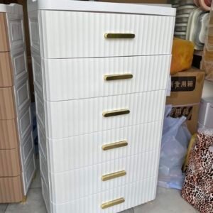 Commode / Tiroirs de rangements en plastique MODELE RAYURES - Dakar