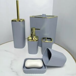 Set accessoires de toilette 6 pieces