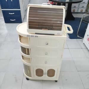 Chariot de rangement bébé Extra Large à roulettes avec garde-biberon détachable