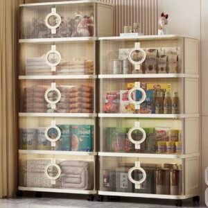 Armoire de rangement modulable empilable – 4 niveaux / 5 niveaux