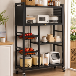 Étagère de cuisine multifonctionnelle avec support micro-onde