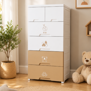 Commode / Tiroirs de rangement en plastique dur pour enfants - MODÈLE KIDS