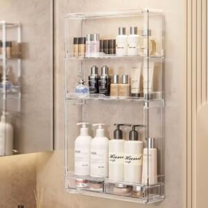 Étagère Murale en Acrylique pour Salle de Bain