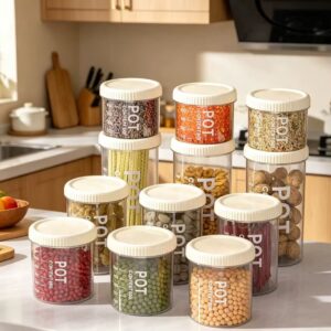 Pack 4 pots hermétiques (600 · 800 · 1000 · 1500 ml)